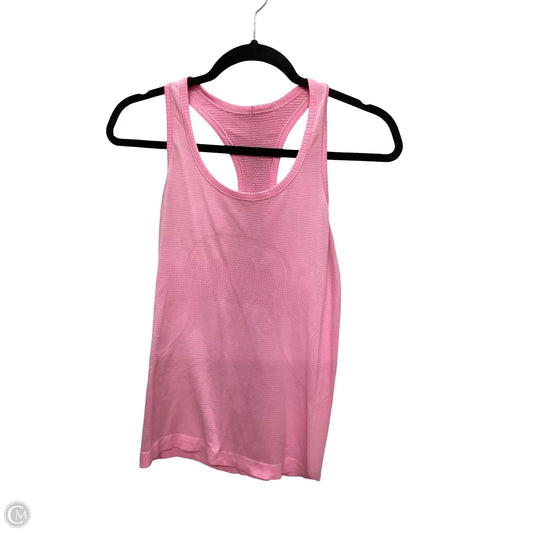 Athletic Tank Top By Lululemon In Pink, Size: 6