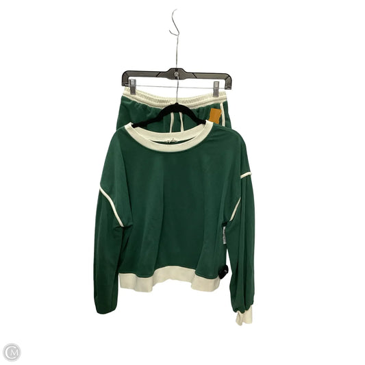 Skirt Set 2pc By Entro In Green & Tan, Size: S