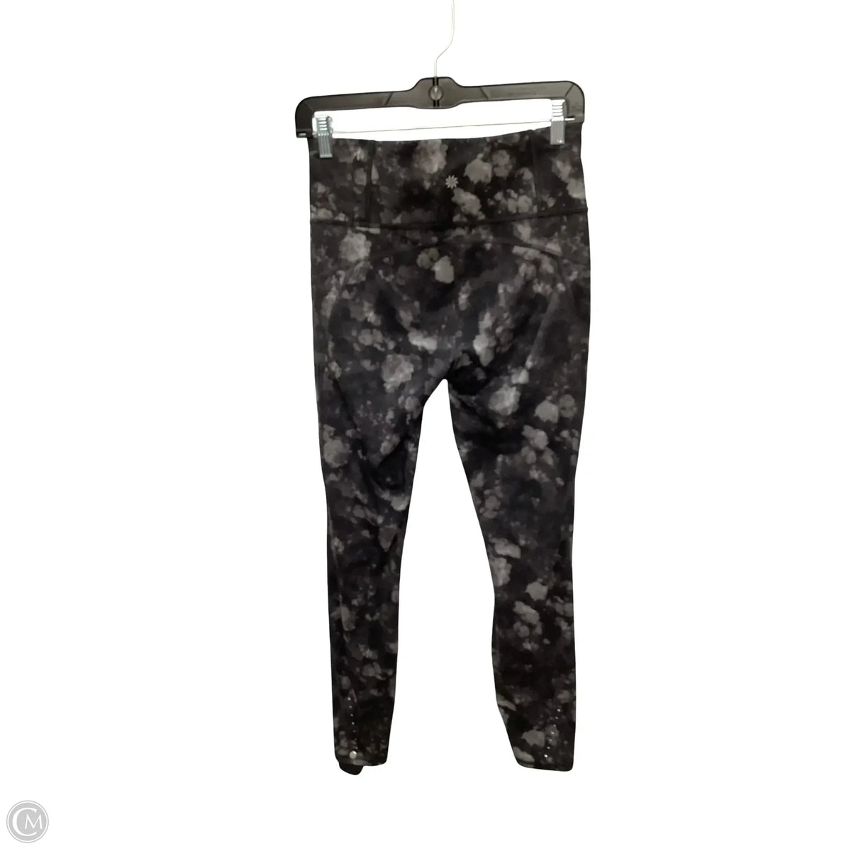 Athletic Leggings By Athleta In Black & Grey, Size: S