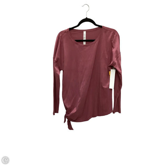 Athletic Top Long Sleeve Crewneck By Lululemon In Red, Size: 8