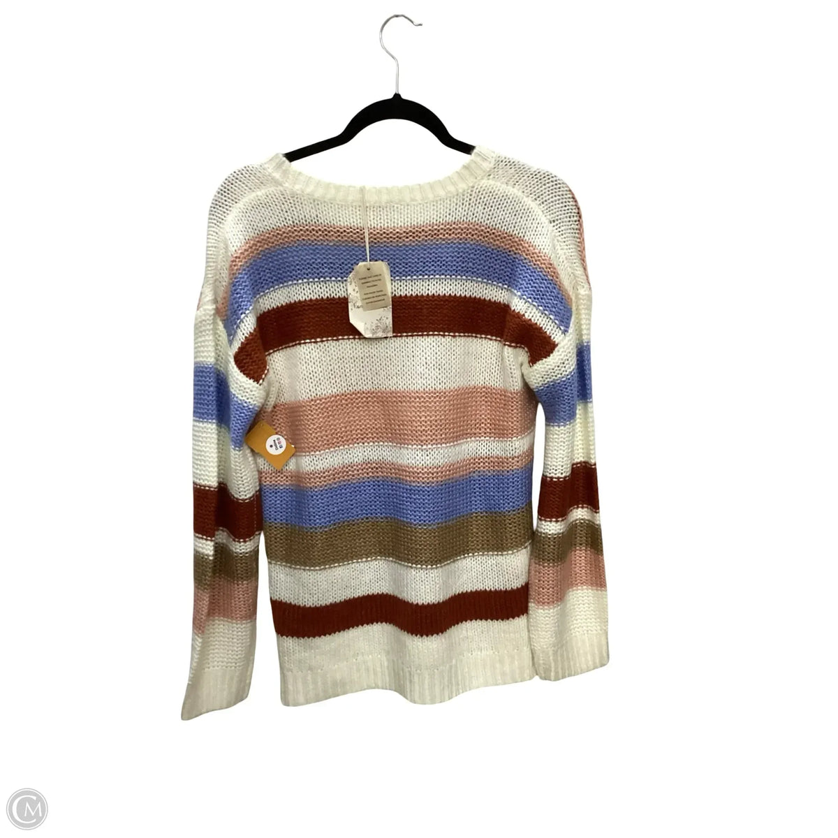 Sweater By Hem & Thread In Striped Pattern, Size: S