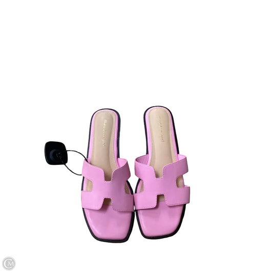 Sandals Flats By Madden Girl In Pink, Size: 7