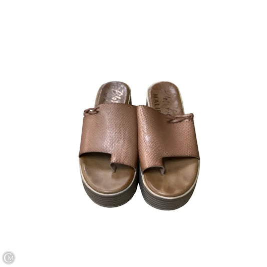 Sandals Heels Platform By Blowfish In Brown, Size: 7