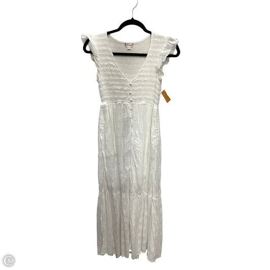 Dress Casual Maxi By Hem & Thread In White, Size: S