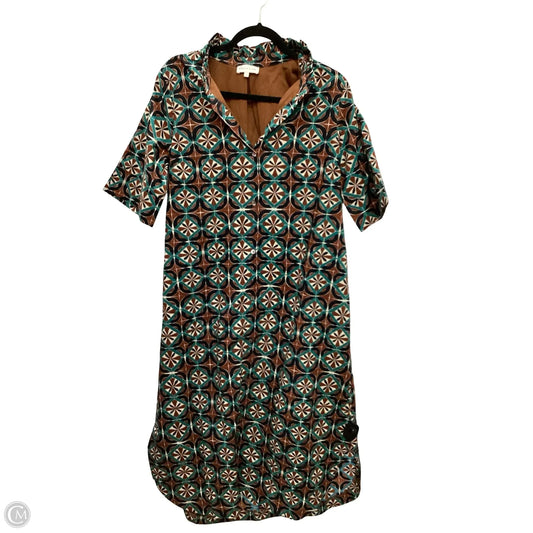 Dress Casual Midi By Entro In Geometric Pattern, Size: L