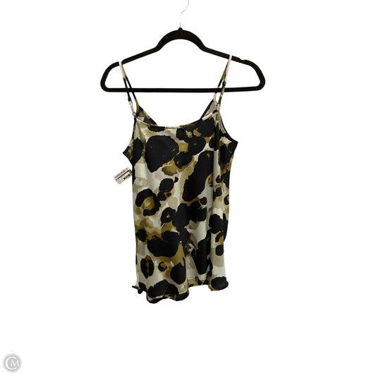 Blouse Sleeveless By Cabi In Black & Green, Size: S