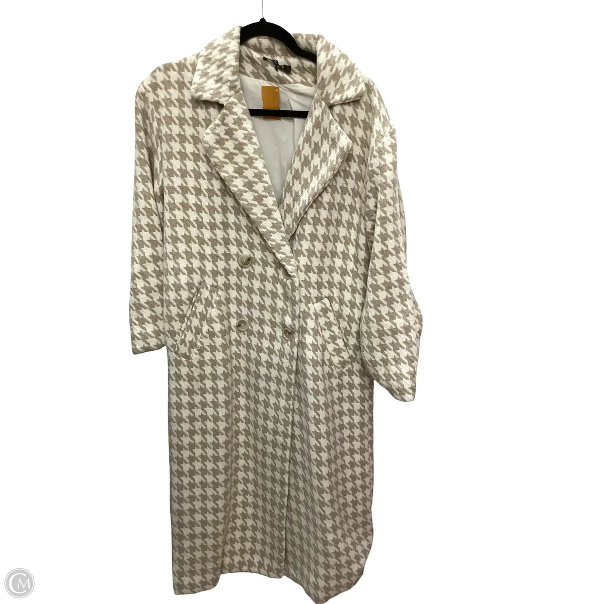 Coat Parka By Fore In Tan & White, Size: M
