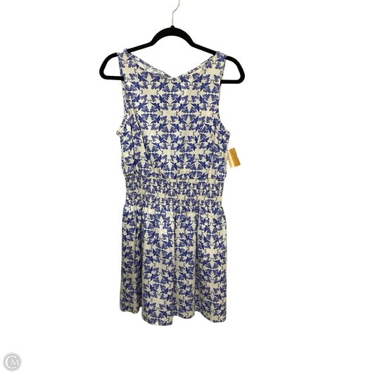 Dress Casual Short By Universal Thread In Blue & Cream, Size: S