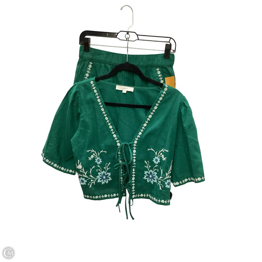 Shorts Set By Loft In Green, Size: Xs
