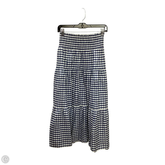 Skirt Maxi By Universal Thread In Checkered Pattern, Size: L