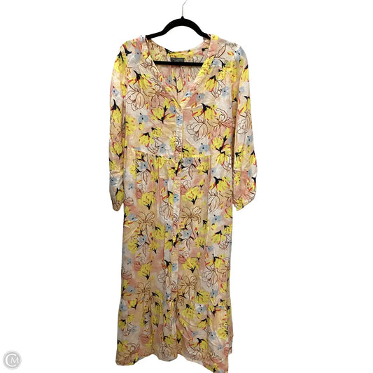 Dress Casual Midi By Style And Company In Floral Print, Size: 1x