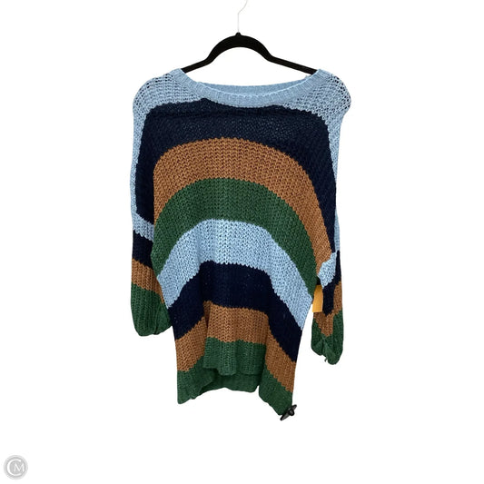 Sweater By She + Sky In Striped Pattern, Size: Osfm