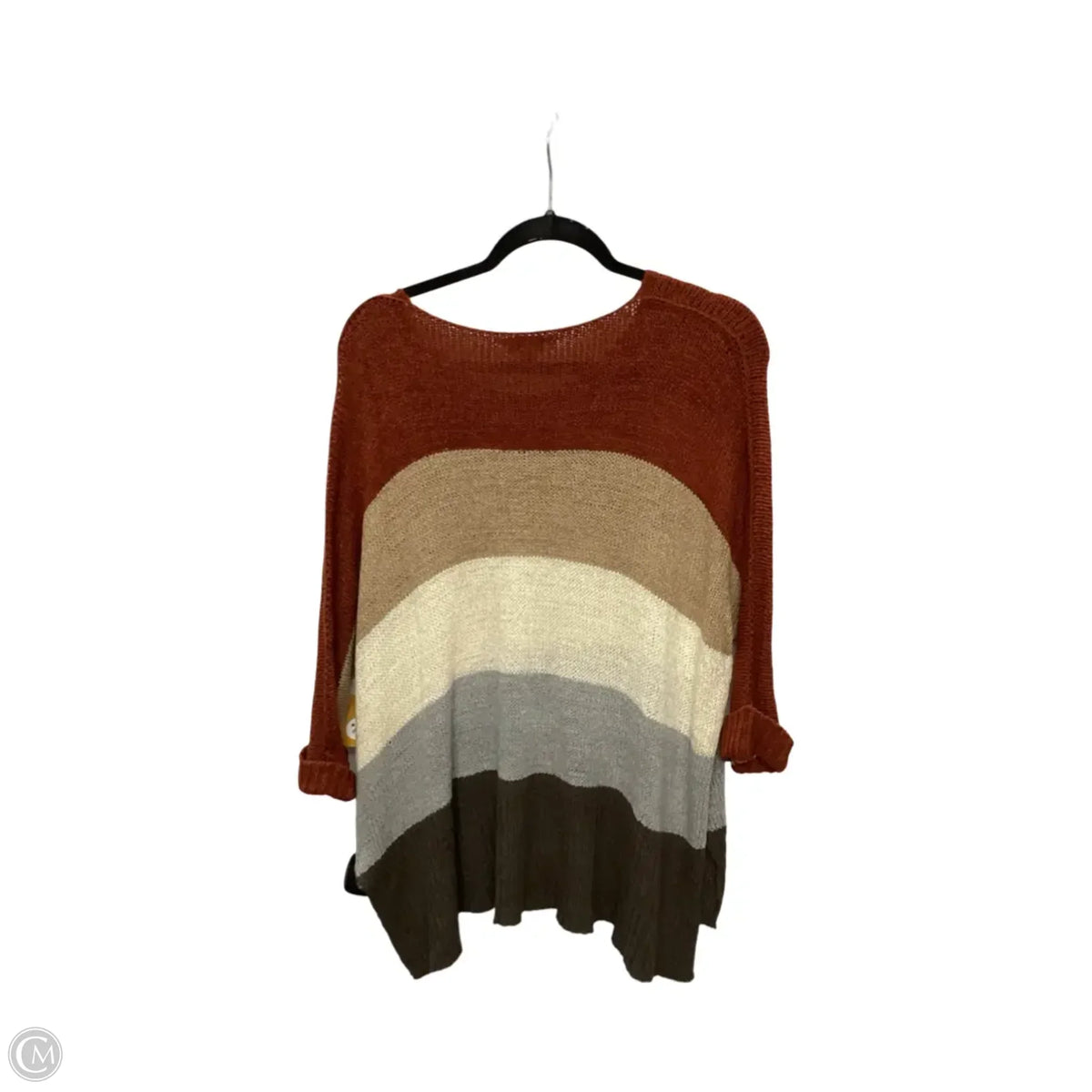 Sweater By She + Sky In Striped Pattern, Size: Osfm