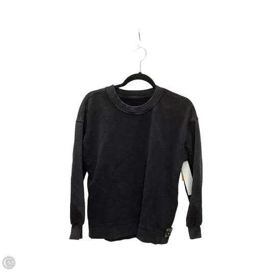 Athletic Sweatshirt Crewneck By Lululemon In Black, Size: 6