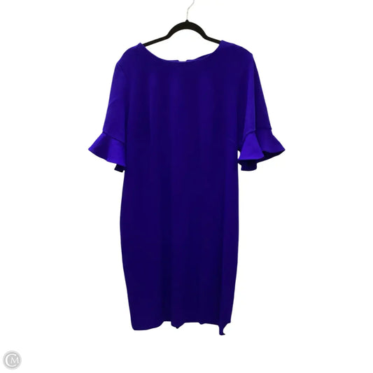Dress Work By Calvin Klein In Blue, Size: 1x