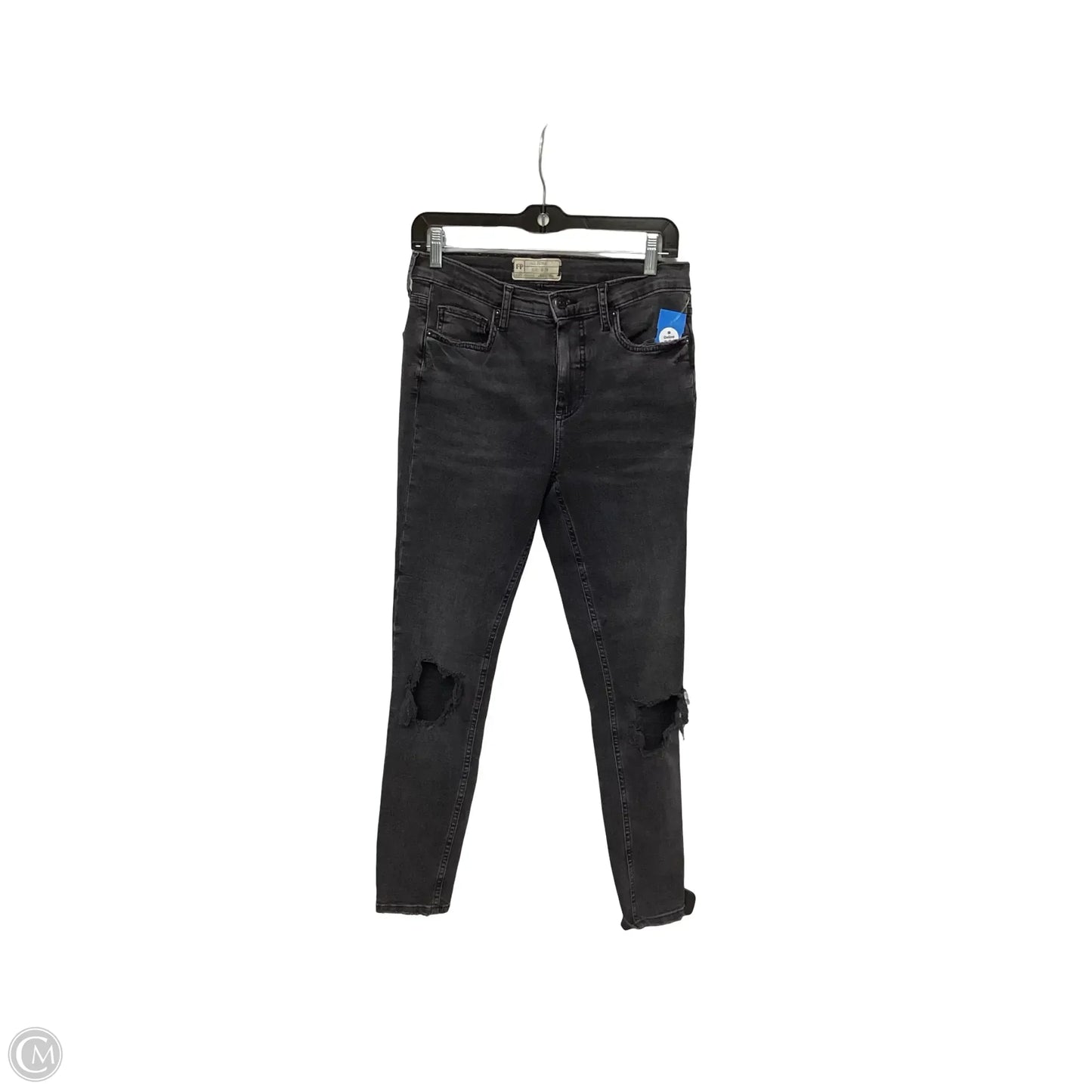 Jeans Skinny By Free People In Black, Size: 28