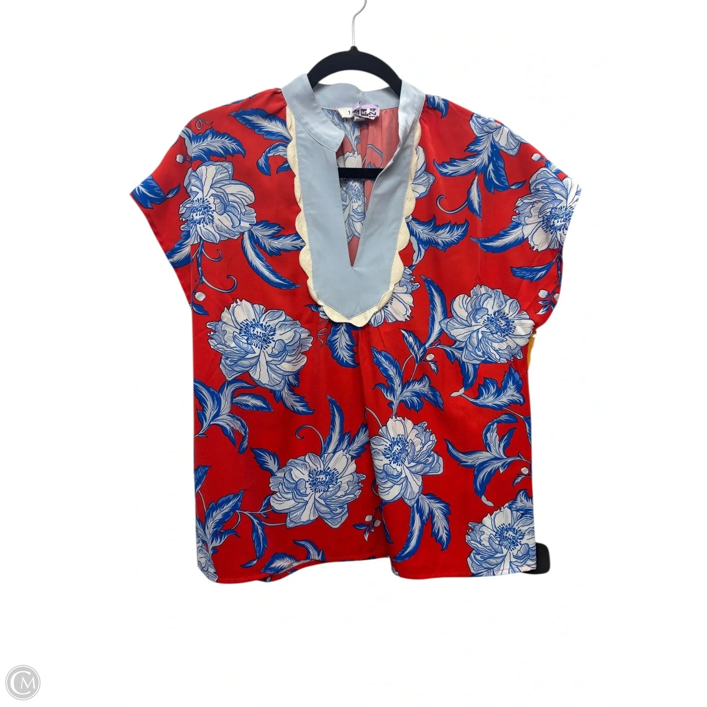 Top Short Sleeve By Thml In Floral Print, Size: M