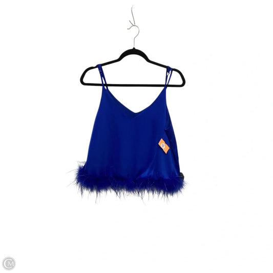 Blouse Sleeveless By Entro In Blue, Size: S