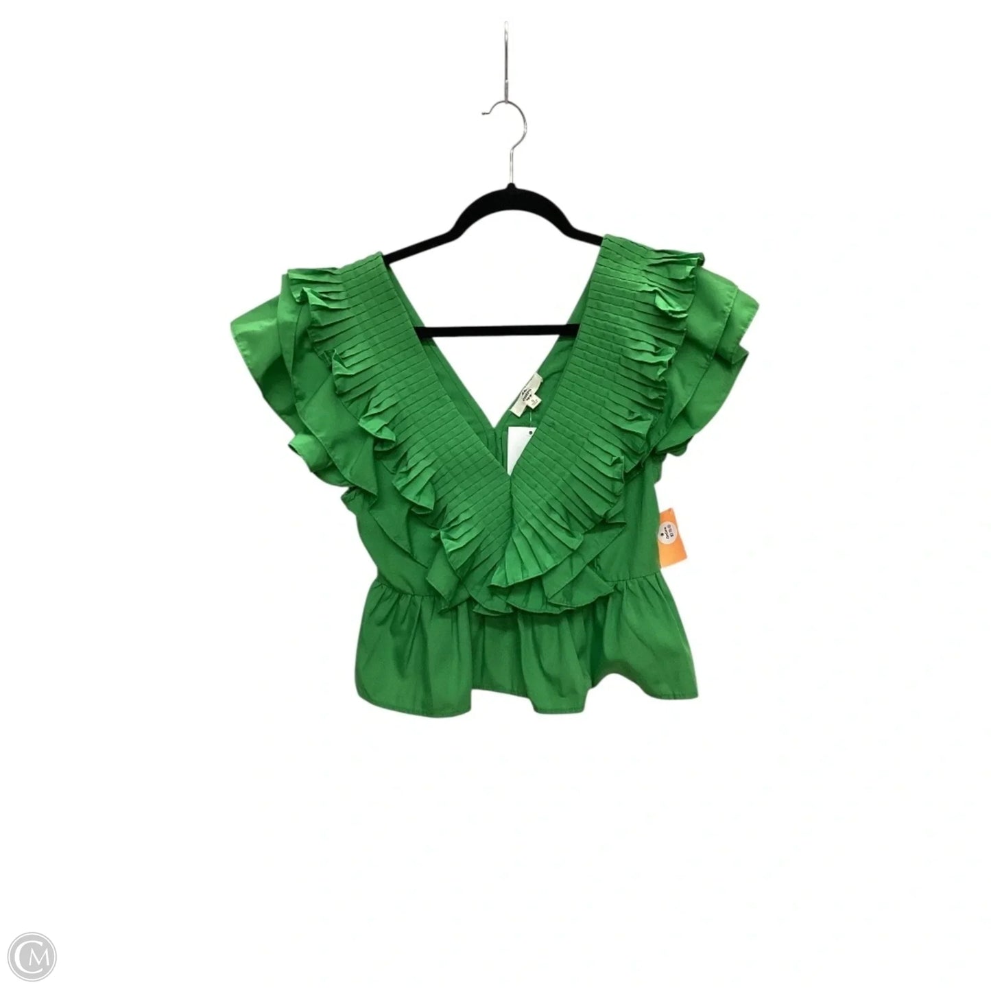 Blouse Sleeveless By Entro In Green, Size: S