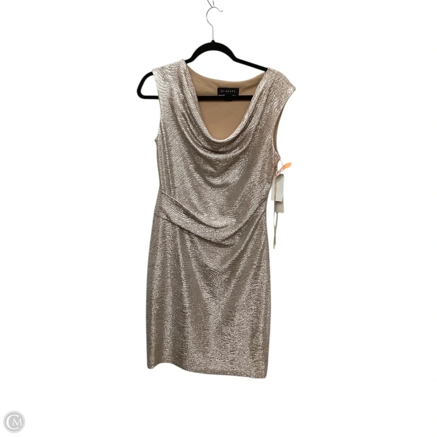Dress Party Midi By Scarlett In Silver, Size: 8