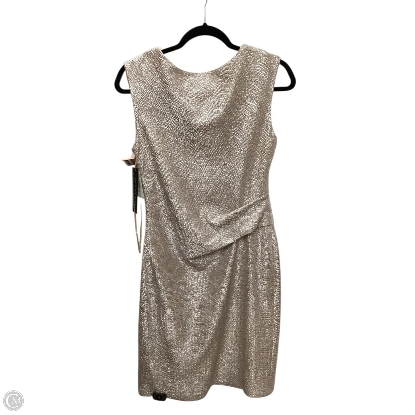 Dress Party Midi By Scarlett In Silver, Size: 8