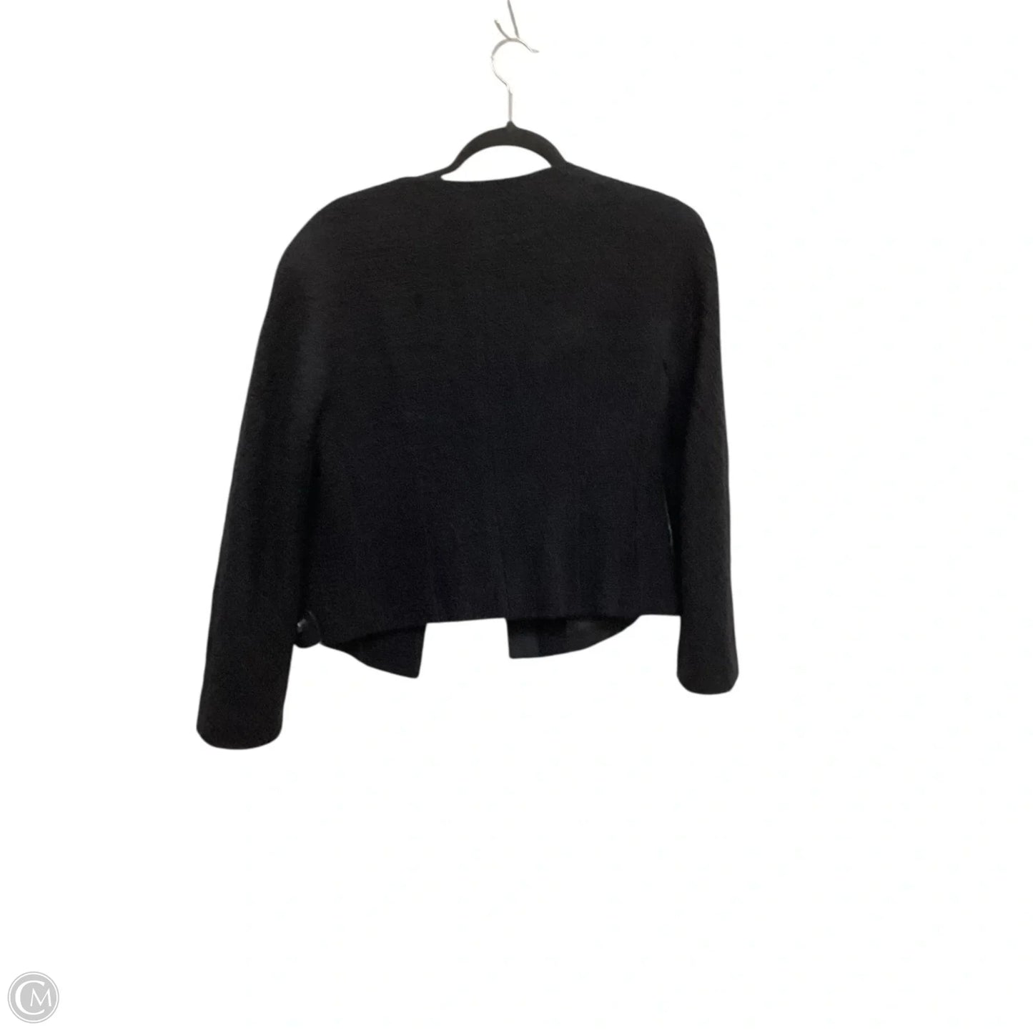 Blazer Designer By Lafayette 148 In Black, Size: 4