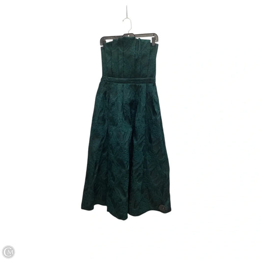 Designer Dress Party Midi By Clothes Mentor In Green, Size: M