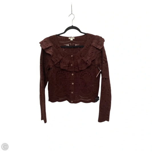 Cardigan By Ultra Pink In Red, Size: S