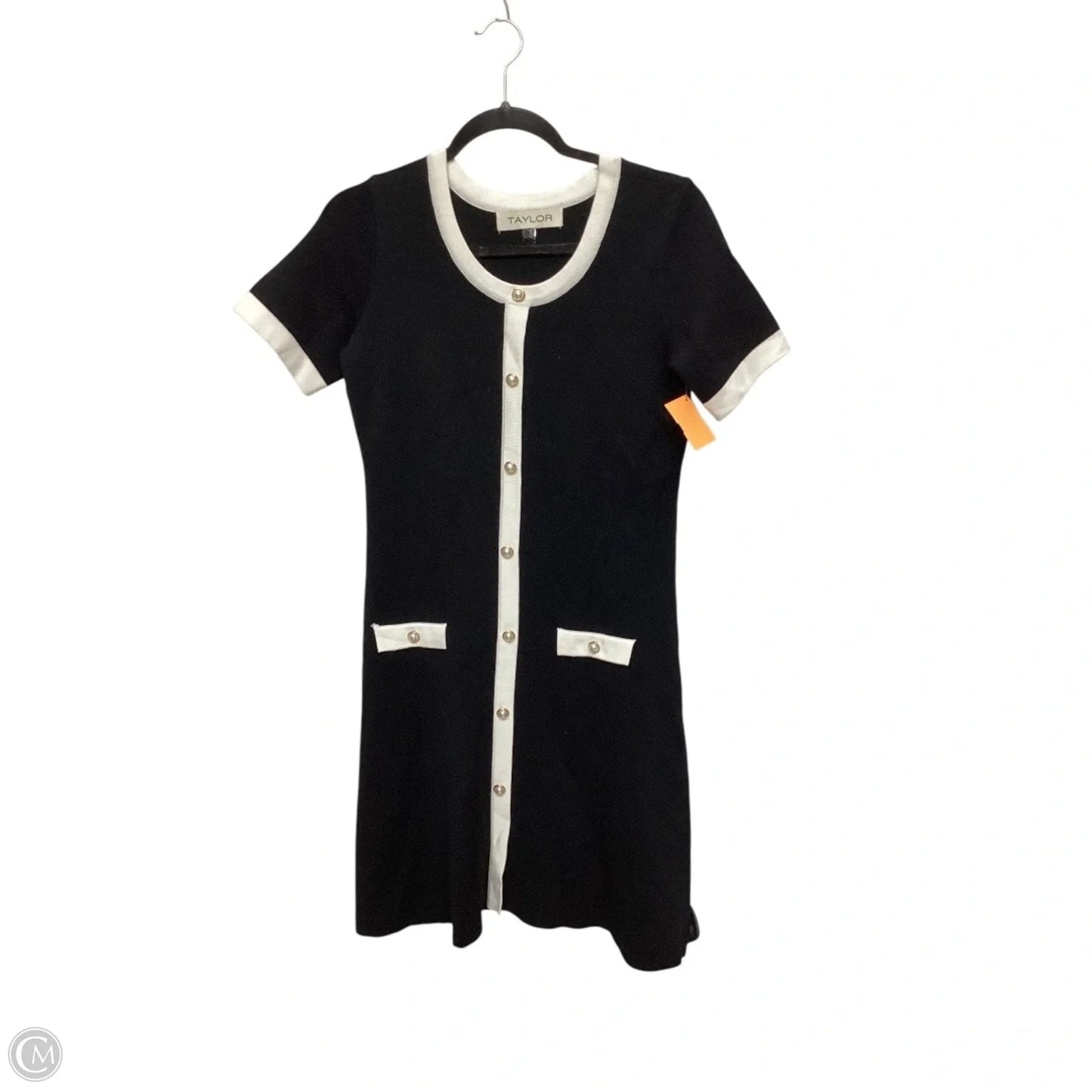 Dress Work By Taylor In Black & White, Size: M