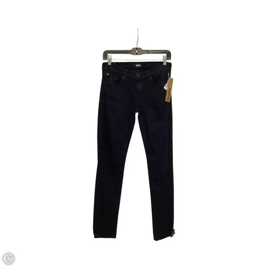 Designer Jeans Skinny By Hudson In Black, Size: 26