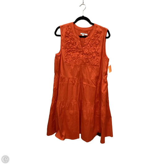 Dress Casual Short By Chicos In Orange, Size: Xl