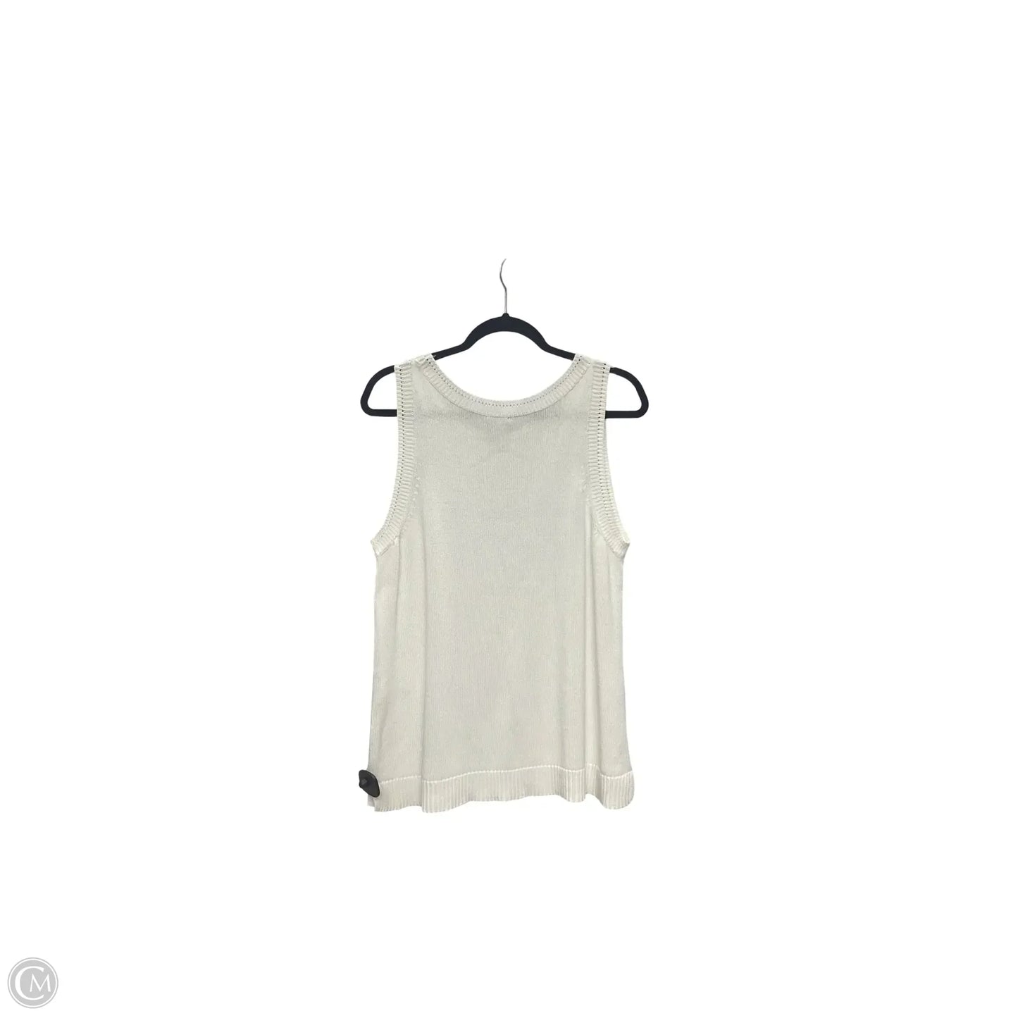 Blouse Short Sleeve By Chicos In White, Size: M