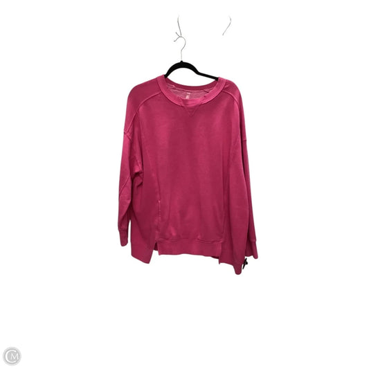 Sweatshirt Collar By Free People In Pink, Size: S