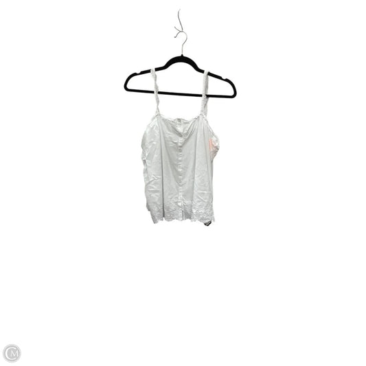 Blouse Sleeveless By Lauren By Ralph Lauren In White, Size: M