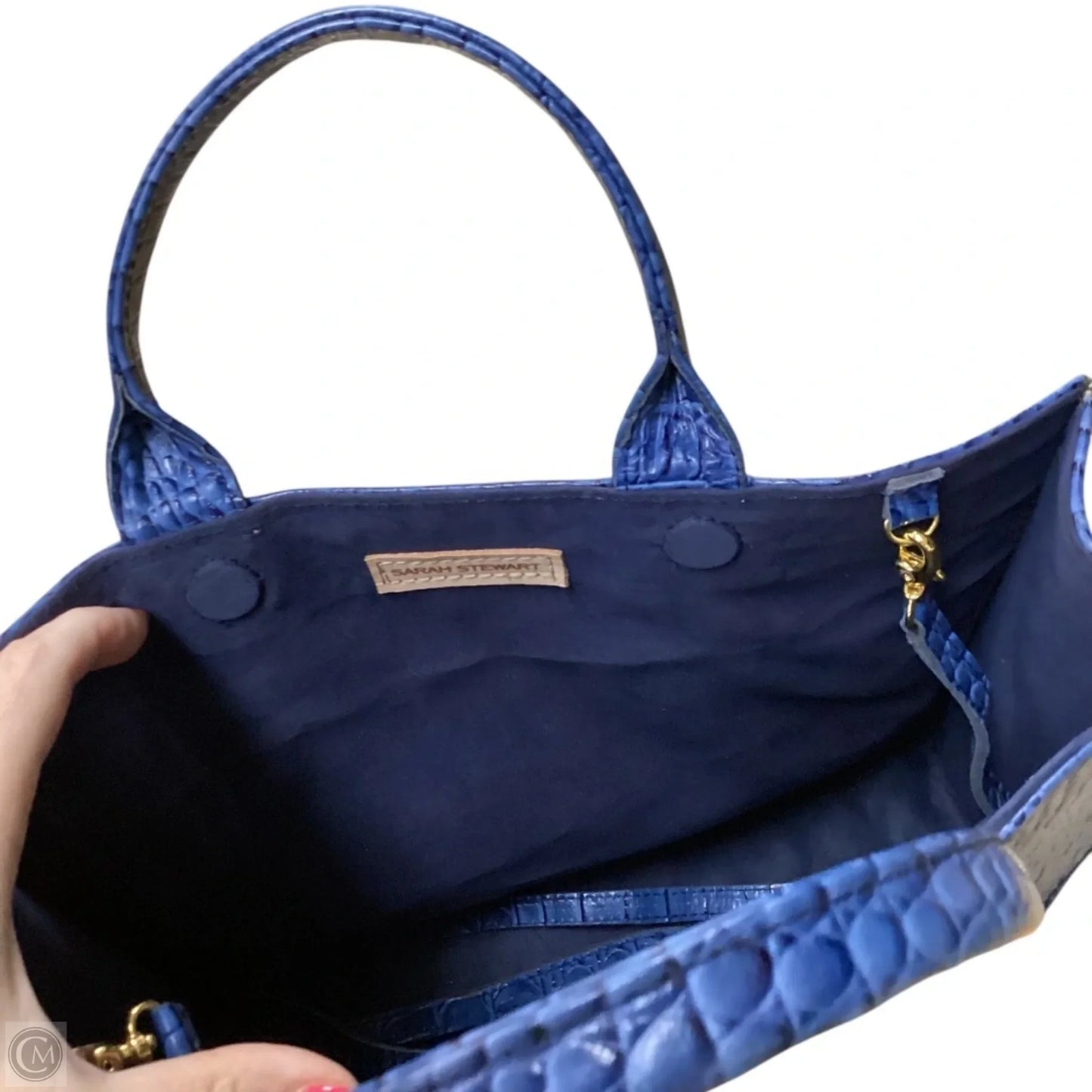 Handbag Leather By Clothes Mentor, Size: Medium