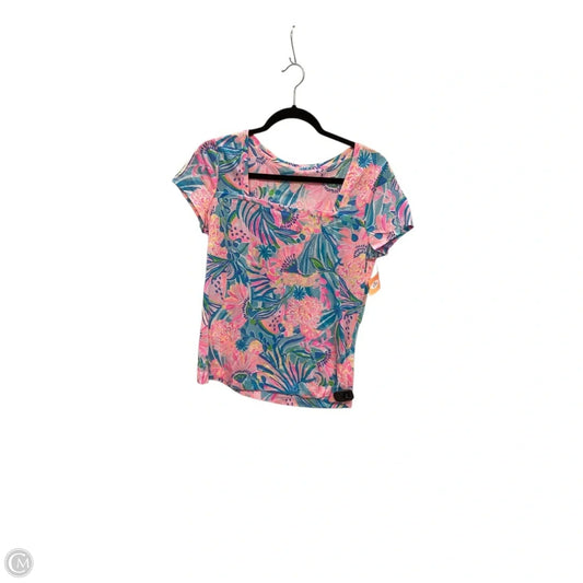 Top Short Sleeve Designer By Lilly Pulitzer In Multi-colored, Size: M