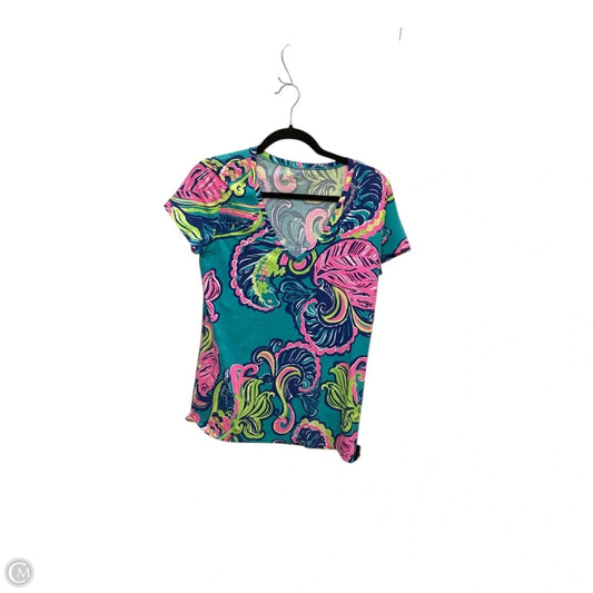 Top Short Sleeve Designer By Lilly Pulitzer In Multi-colored, Size: M