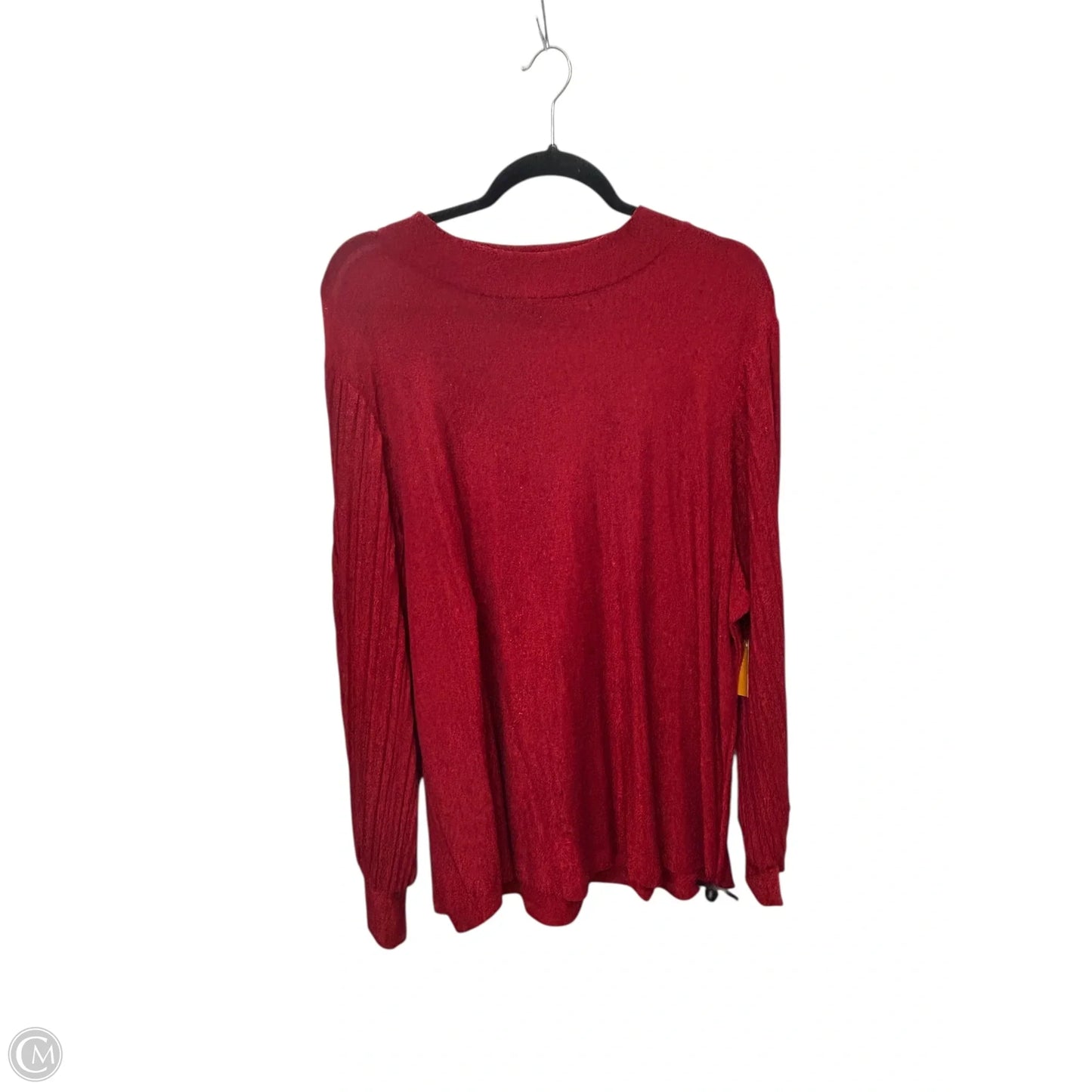 Top Long Sleeve By Chicos In Red, Size: 4