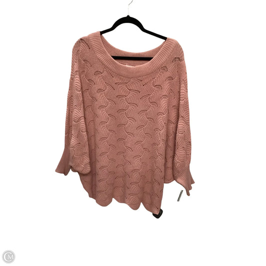 Sweater By Andree By Unit In Pink, Size: S