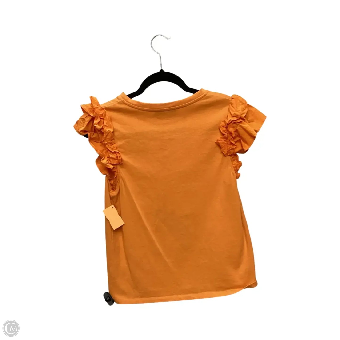 Blouse Short Sleeve By English Factory In Orange, Size: S