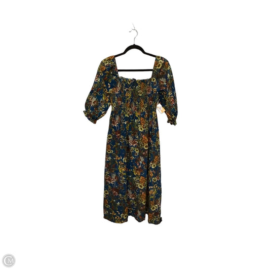 Dress Casual Midi By Clothes Mentor In Floral Print, Size: Xlp