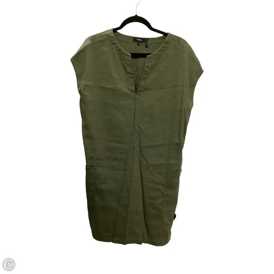 Designer Dress Casual Short By Theory In Green, Size: L