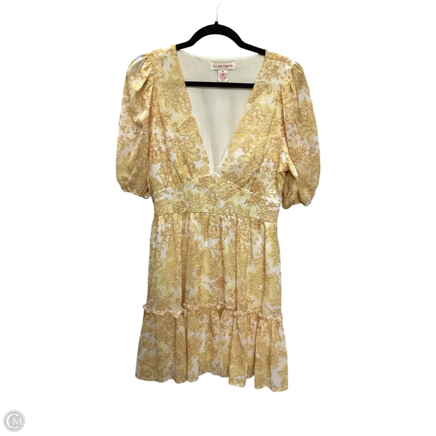 Dress Casual Short By Flying Tomato In Yellow, Size: M
