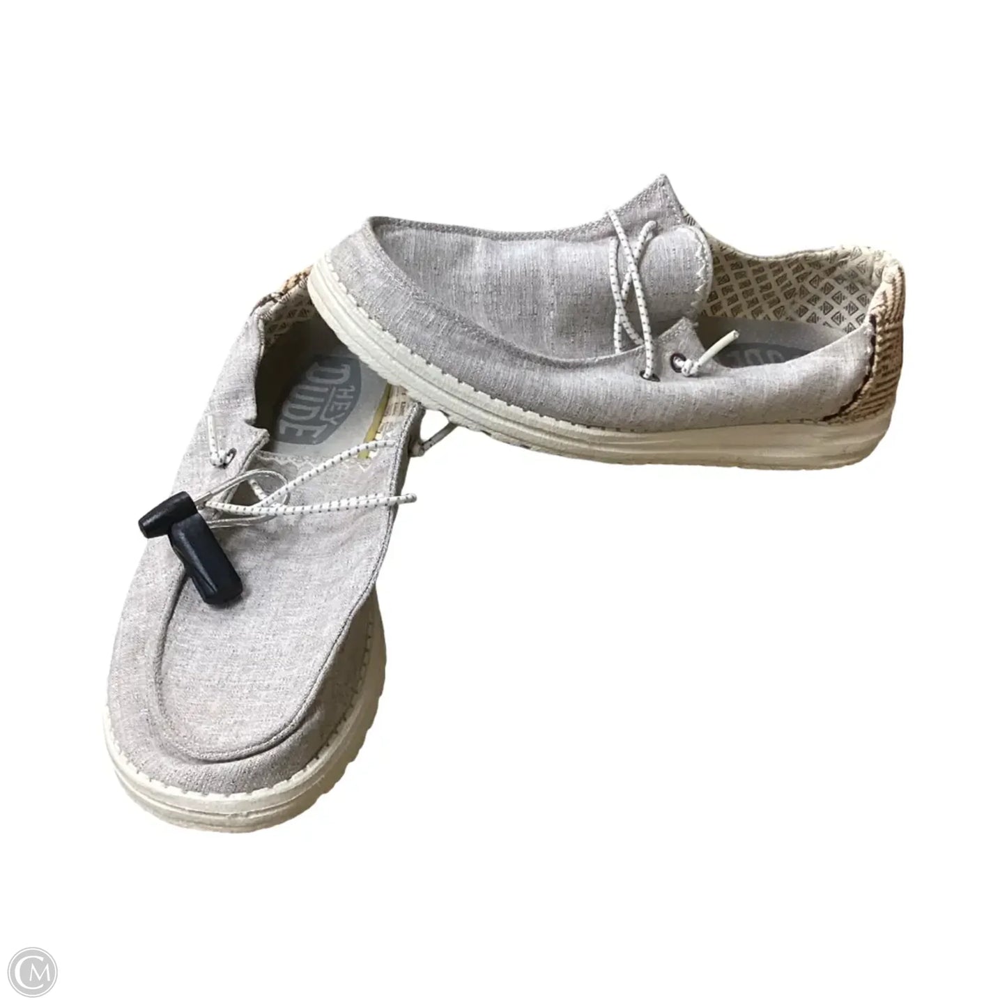 Shoes Flats By Hey Dude In Grey, Size: 9