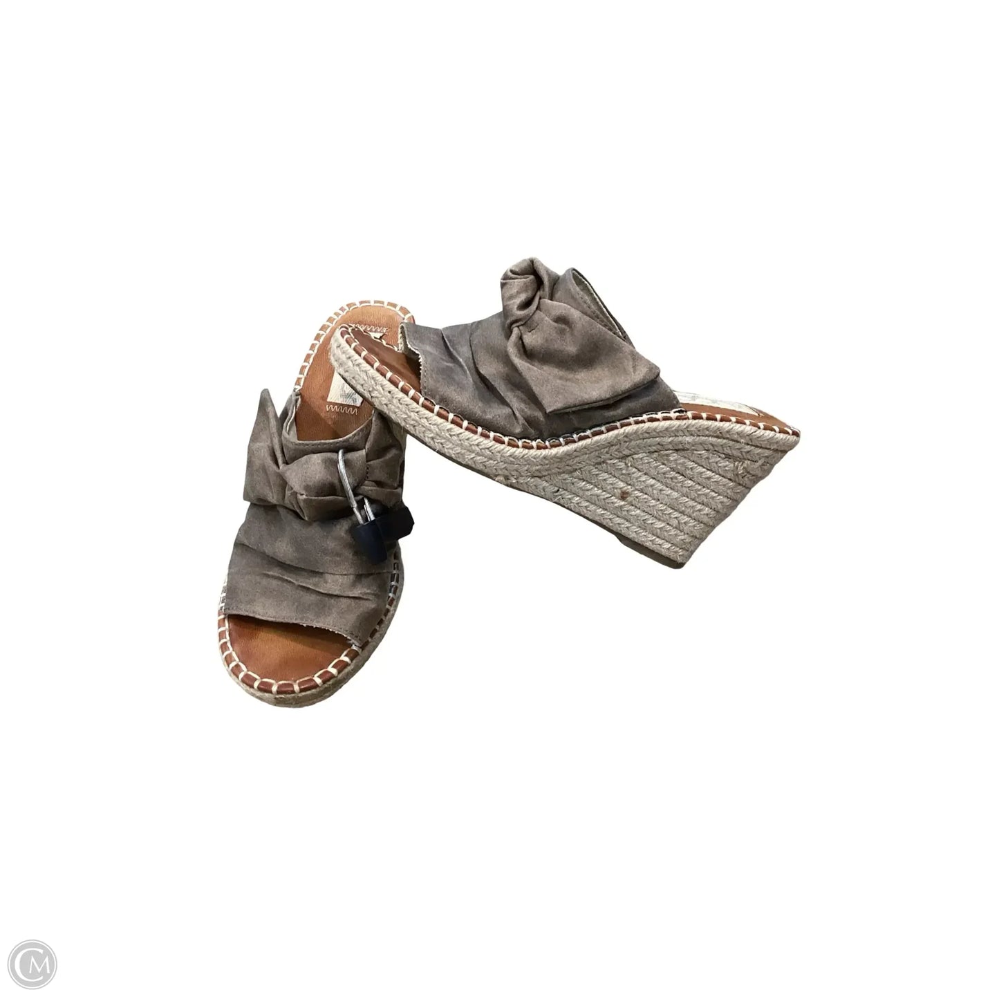 Sandals Heels Wedge By Sugar In Brown, Size: 8