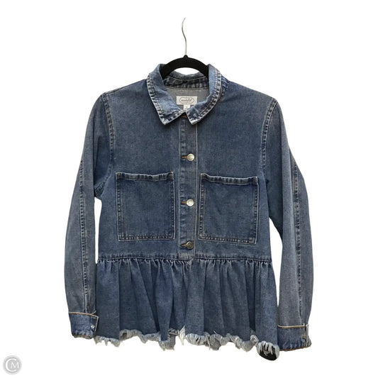 Jacket Denim By Mudpie In Blue Denim, Size: S