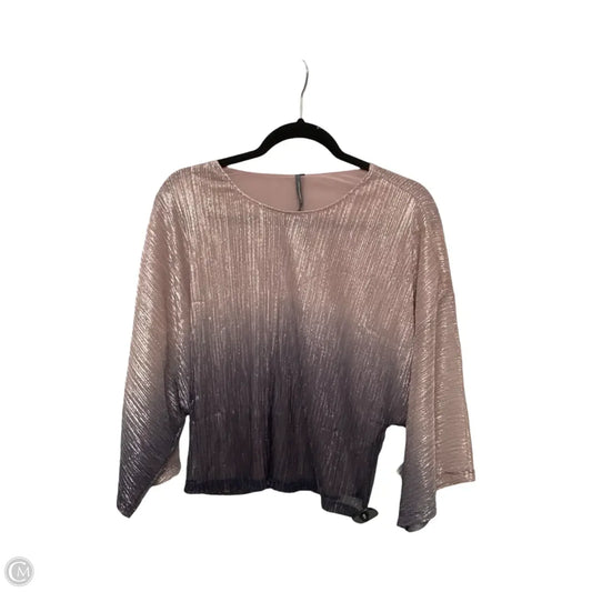 Blouse 3/4 Sleeve By Anthropologie In Purple, Size: S