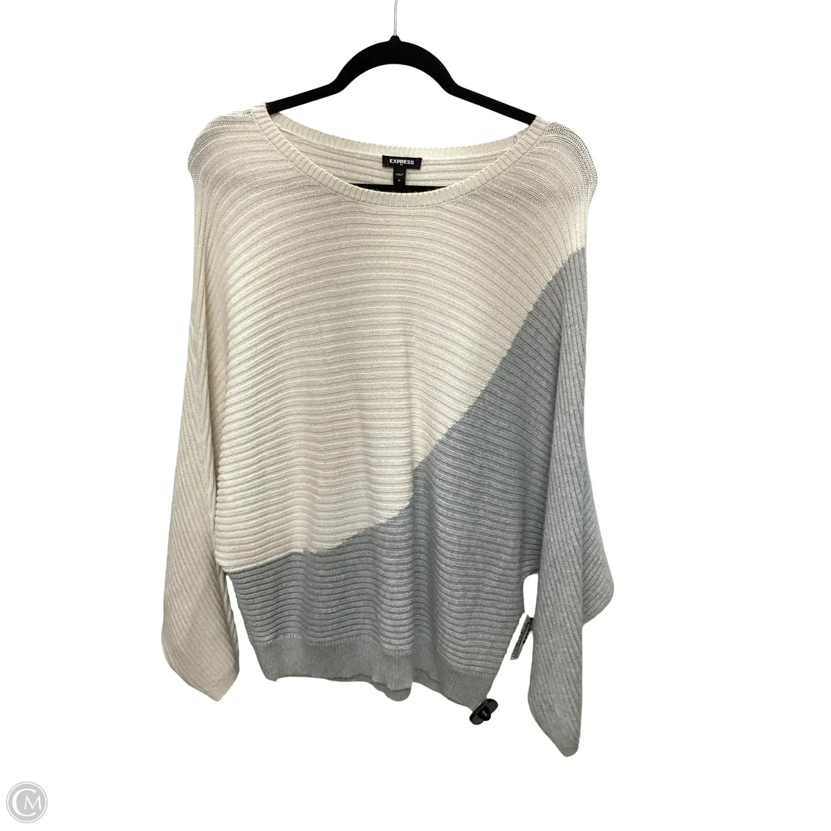 Sweater By Express In White, Size: M