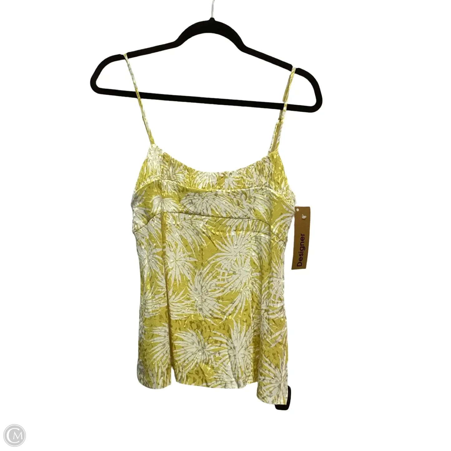 Designer Blouse Sleeveless By Rebecca Taylor In Yellow, Size: 6