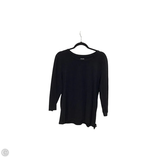 Top 3/4 Sleeve Basic By Chicos In Black, Size: 2